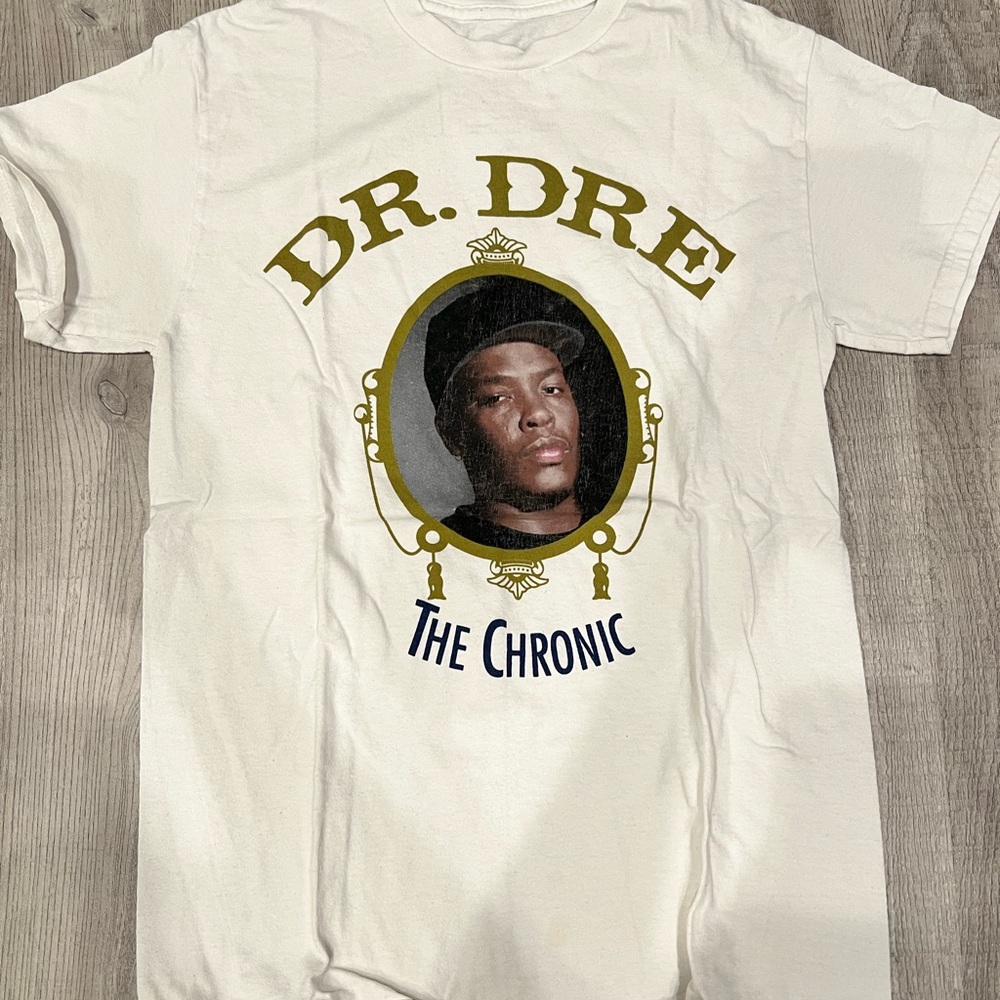 Dr. Dre The Chronic T-Shirt White Small Short Sleeve 90s Hip Hop Tee